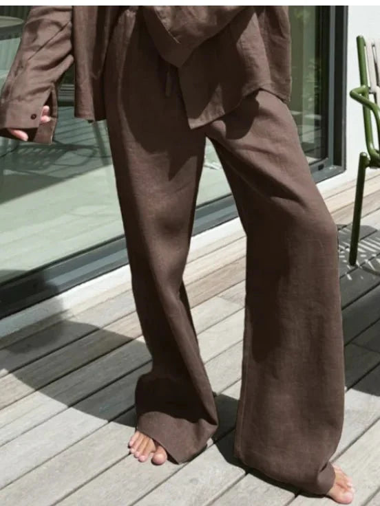 Kendall Weite Leinenhose