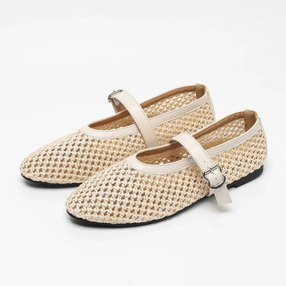Beatrice Mary-Janes mit Hohlflechtung