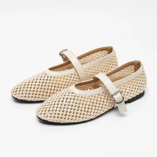 Beatrice Mary-Janes mit Hohlflechtung