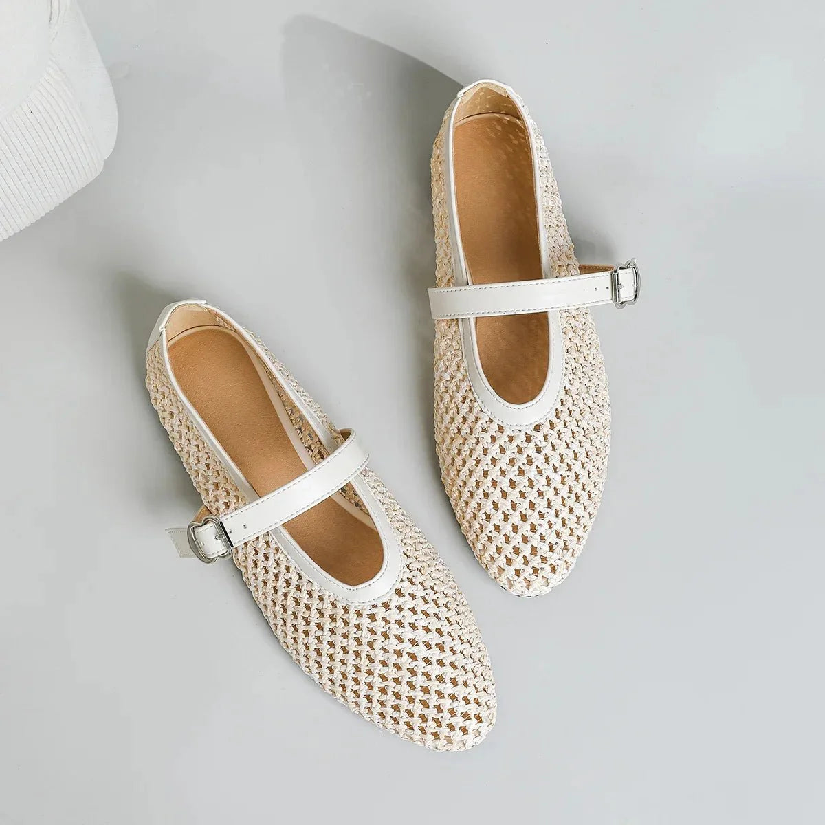 Beatrice Mary-Janes mit Hohlflechtung