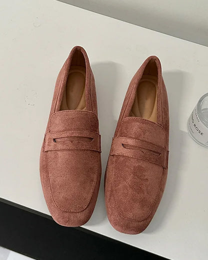 Bianca Suede Slip-On Loafers