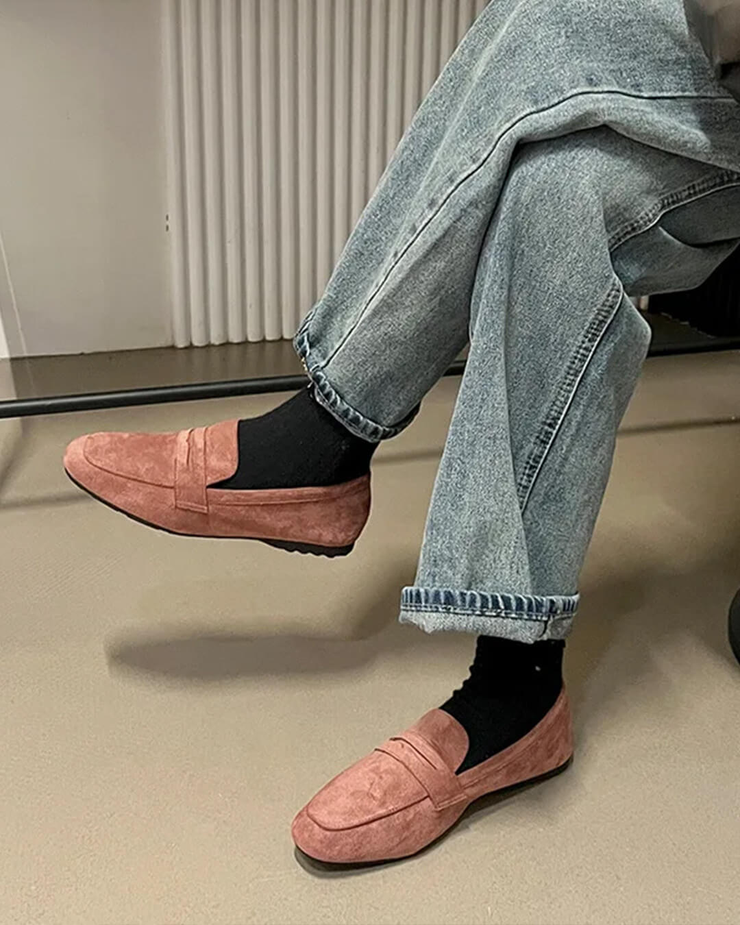 Bianca Suede Slip-On Loafers
