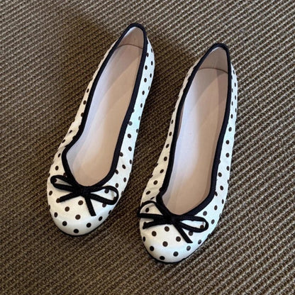 Georgette Polka Dot Ballerinas