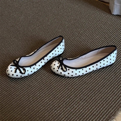 Georgette Polka Dot Ballerinas