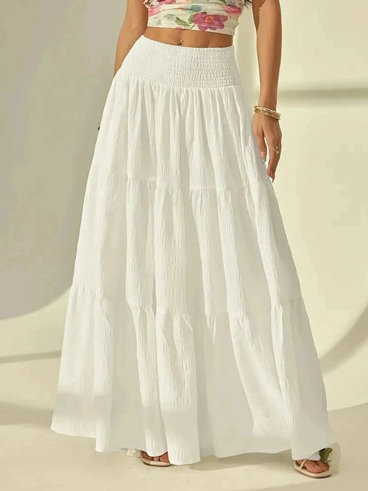 Calla Stufenrock Maxi Elastischer Bund