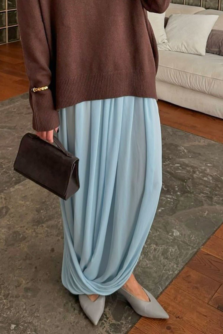 Celeste Chiffon Maxi Skirt with Flowing Cut