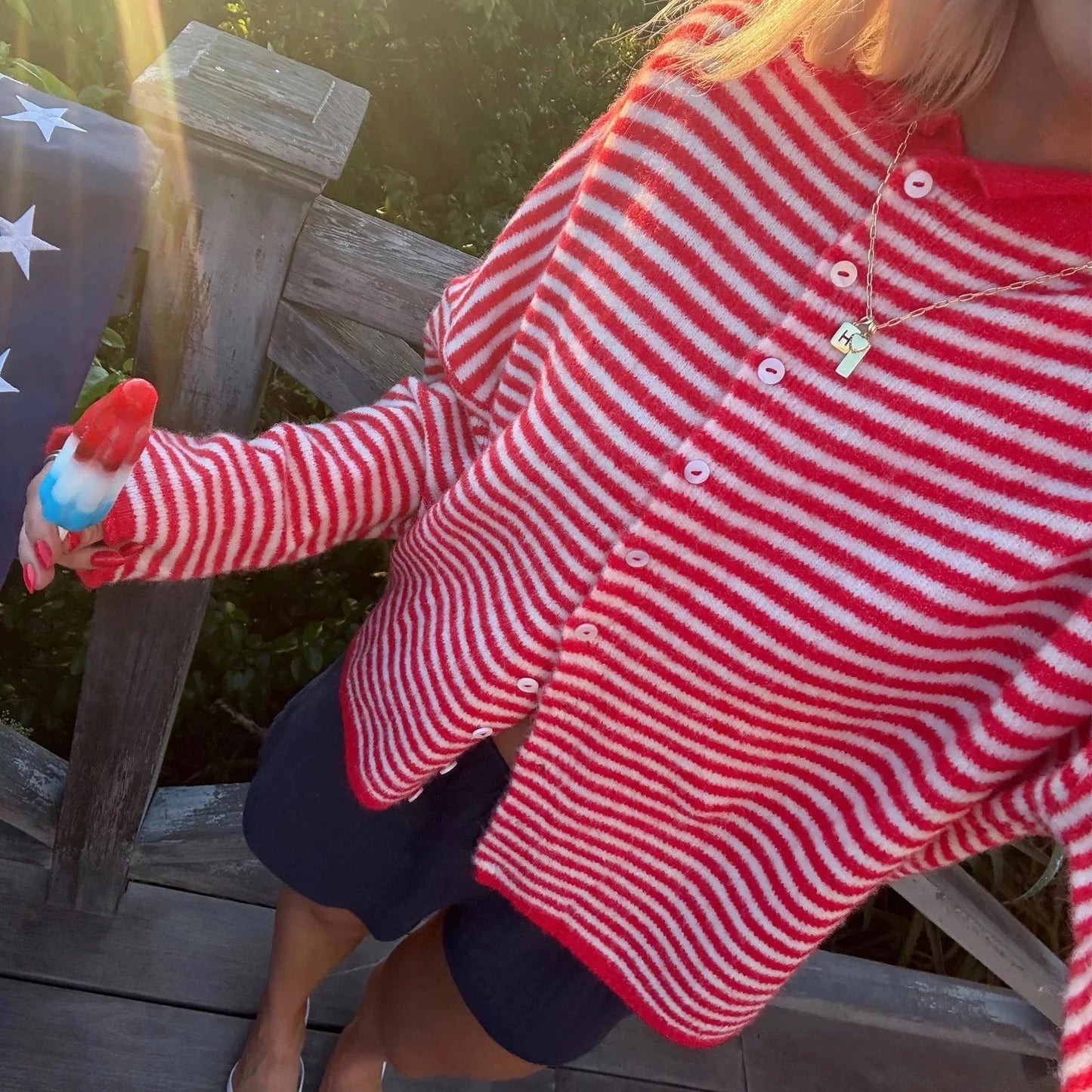 Sofia Striped Cardigan