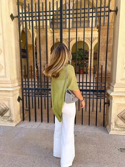 Celeste Strickponcho mit Fledermausärmeln