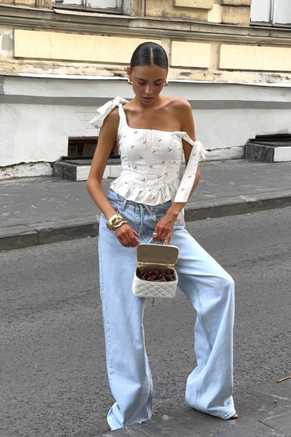 Fabia Rüschen Off-Shoulder Top