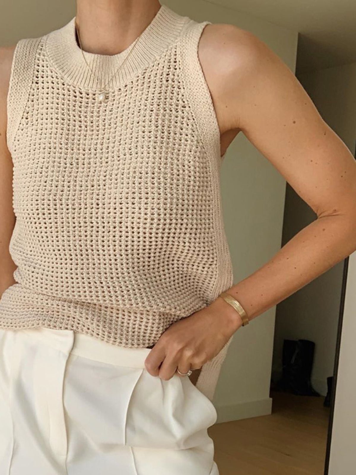Jamilla Rippstrick-Tanktop