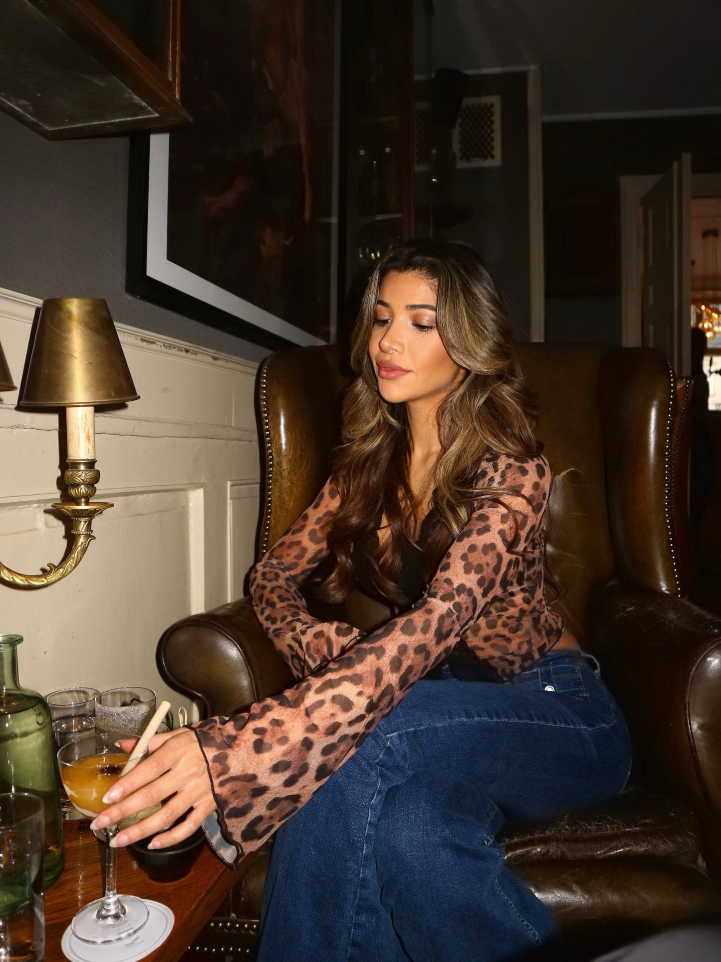 Valerie Leo-Mesh-Top